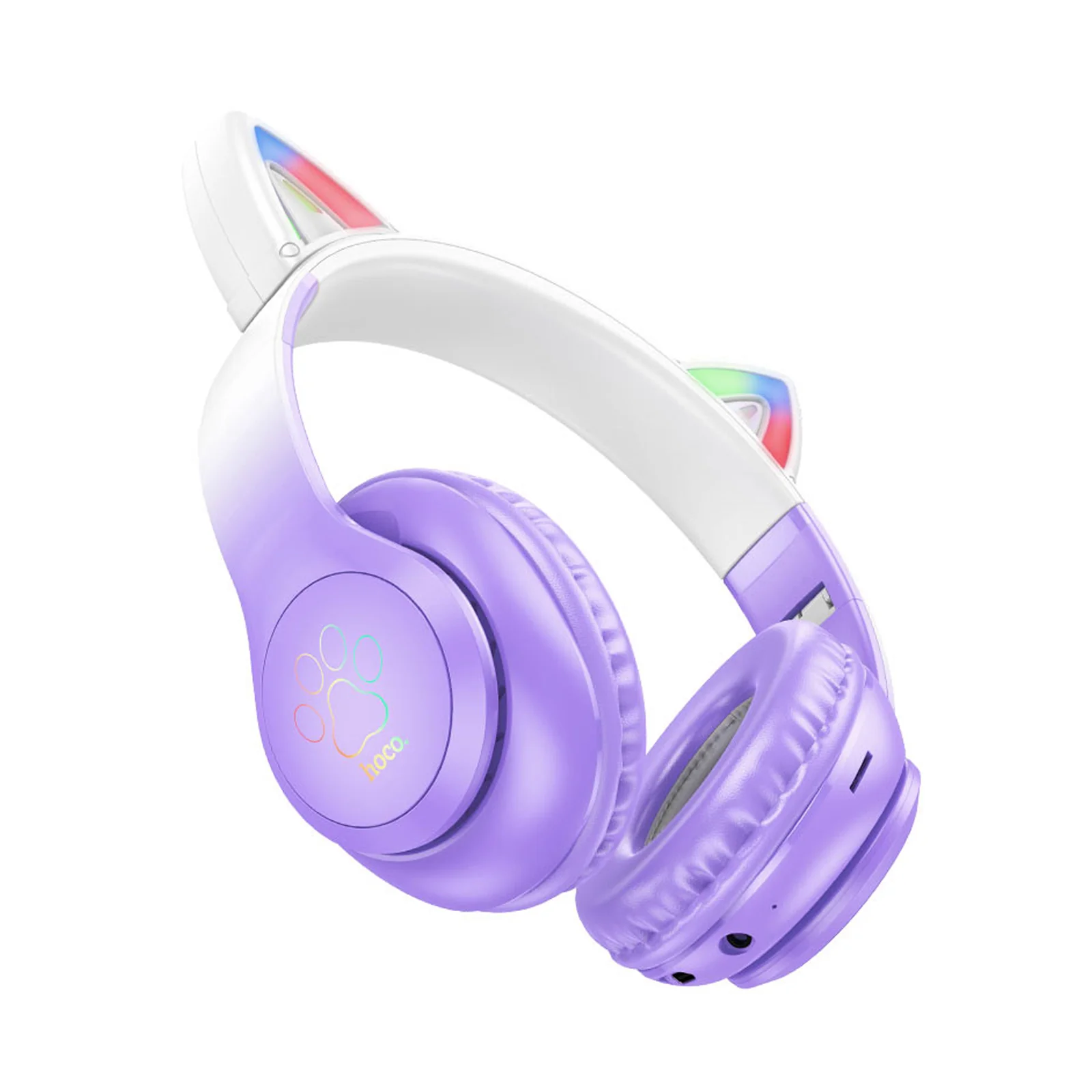 HOCO Cat Wireless HeadPhones Purple Grape