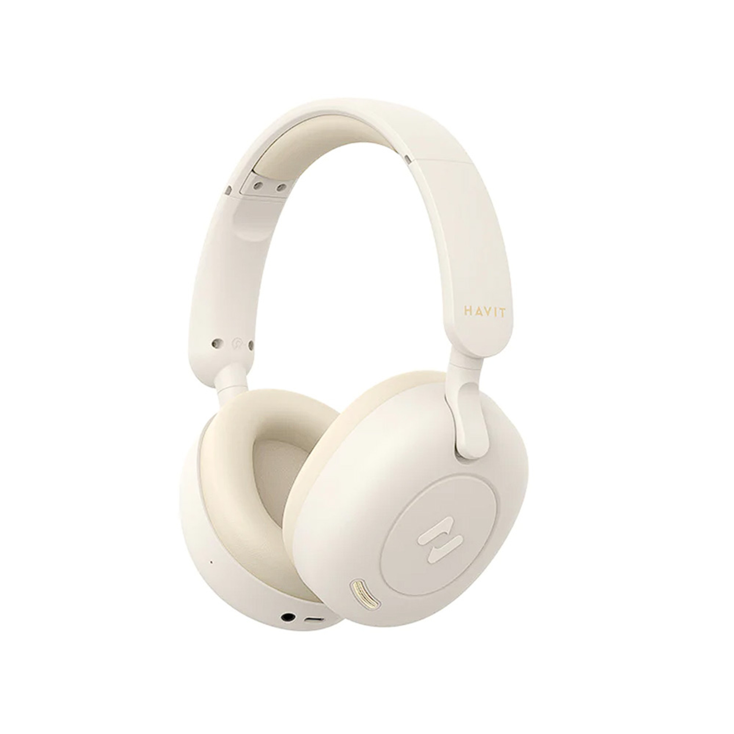 Havit Wireless Headphone BT with Microphone and Noise Cancellation – Beige
